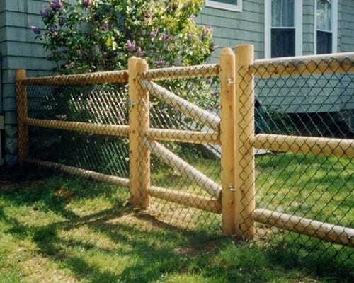 Post & Dowel Fence With Weld Wire