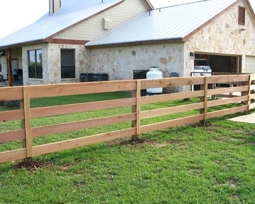Standard Ranch Rail Fence